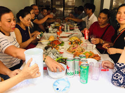 Nấu cỗ giỗ ở phạm ngọc thạch